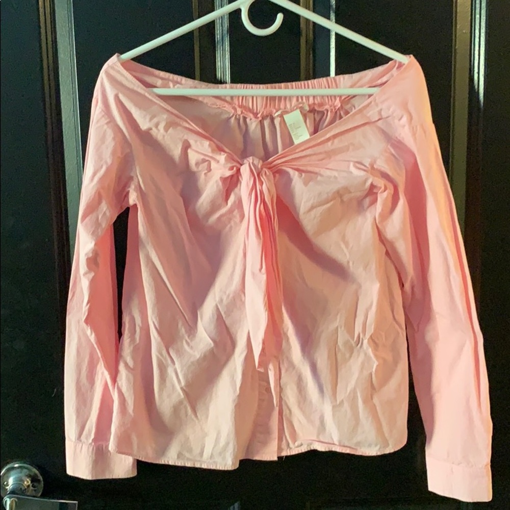 Pink Off The Shoulder Top